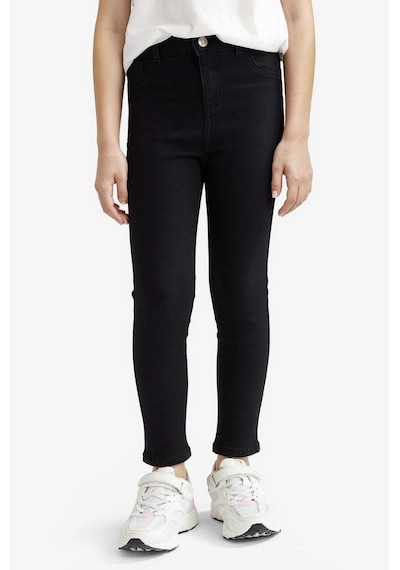 Defacto Kız Çocuk Okula Dönüş Skinny Fit Dar Paça Jean Pantolon E5875a825aubk27 Siyah