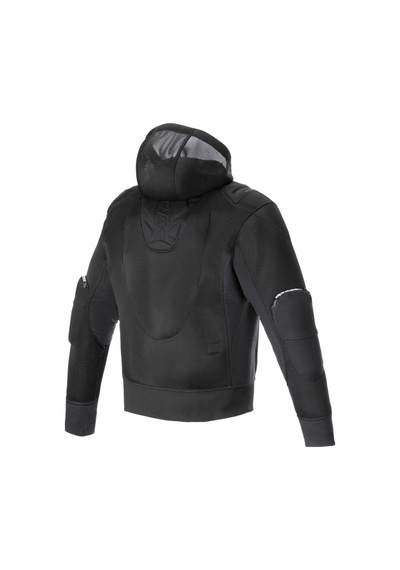 Alpinestars Moflow Air Tech Hoodie Korumalı Motosiklet Montu Siyah Siyah