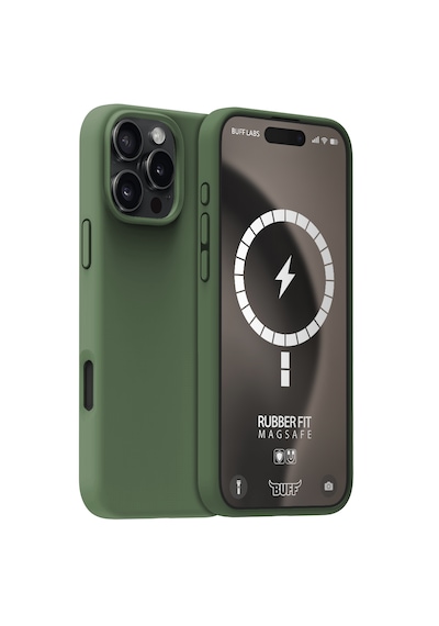 Apple Uyumlu iPhone Buff 16 Pro Max Magsafe Rubber Fit Silikon Kılıf Cypress