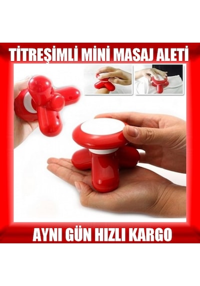 Titreşimli Mini Masaj Aleti Baş Kol Boyun Omuz Tüm Vücut Mini El