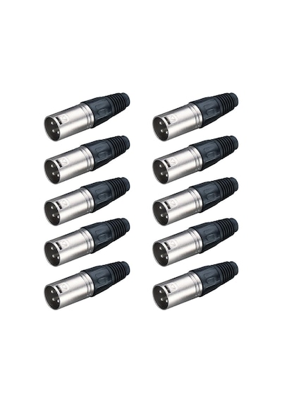 Losen La1006 Xlr 3-pin Erkek Konnektör 10 Lu Paket