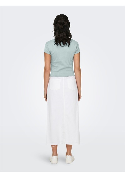 Onlelına S/s O-neck Short Top Jrs Noos Kadın Gri Bluz - 15320229