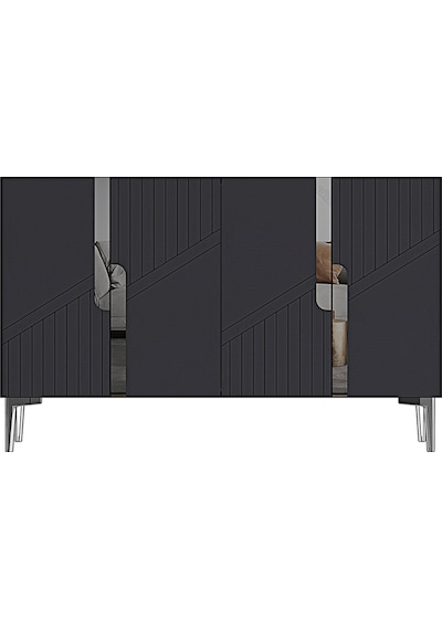 Ka1228as Evva Konsol Ve Tv Sehpası Antrasit-silver 120cm