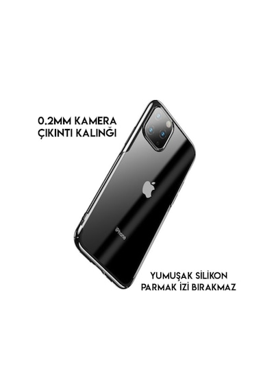 Baseus Shining Case Apple Uyumlu iPhone 11 Pro 5.8(2019)Ultra Ince Silikon Ki 474009065