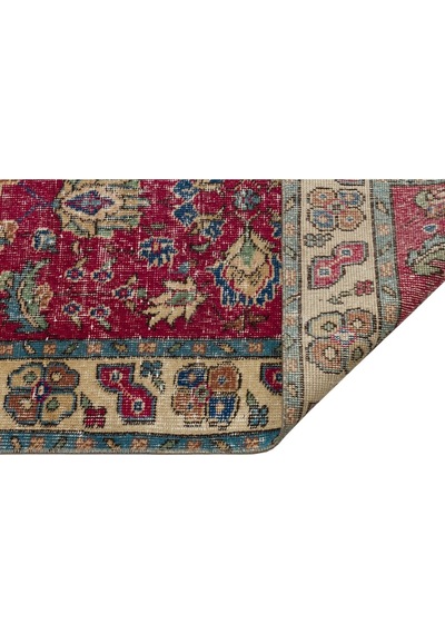 Klasik Modern Vintage Eskitme El Dokuma Halı 149 X 250 Cm 8857
