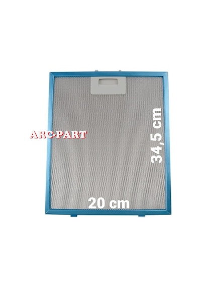 Bosch Uyumlu Dwk65ad70r Davlumbaz Alüminyum Filtre - 20x34,5 Cm