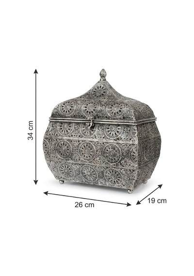 Panalı Pnl-mg127 L Black Metal Dekoratif Kutu