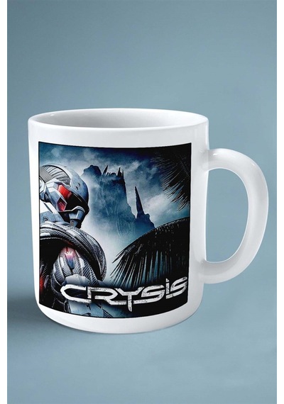 Crysis Oyun Baskılı Kupa Bardak Çift Taraflı Baskı Kişiye Özel Model 5 Çok Renkli