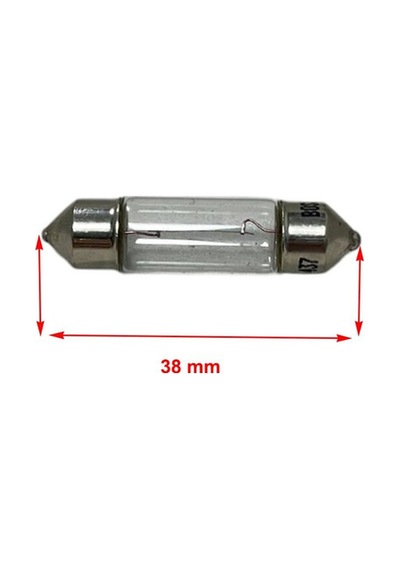 Eco 12v C5w 5w Sv 8.5-8 Halojen Sofit Tavan, Bagaj Ampulü 38 Mm 10 Adet