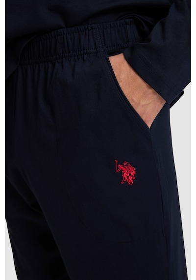 U.S. Polo Assn. Erkek Lacivert Pijama Takımı 50333268-vr033