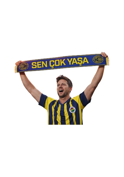 Fenerium Fenerbahçe Unısex Sen Çok Yaşa Şal Uv Kutu Sarı - Lacivert