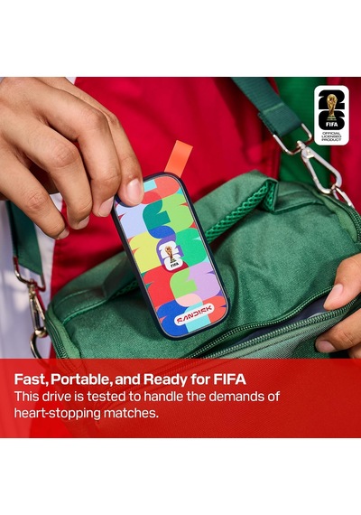 Fıfa World Cup 2026 Edition 1tb 800mb/s Taşınabilir Ssd Sdssde30f-1t00-g25