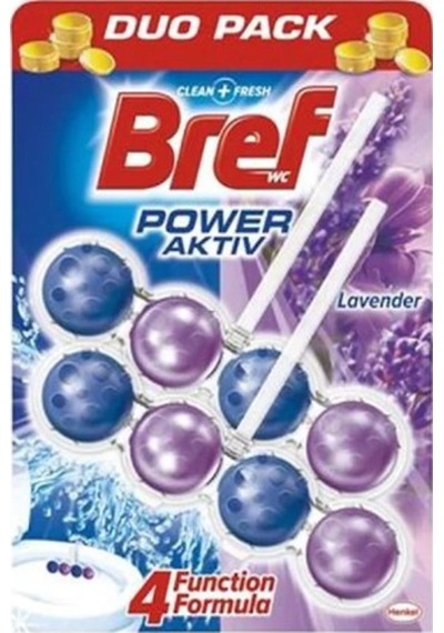 Bref Power Aktiv Klozet Blok Lavanta 2'li 100 G