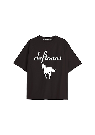Kalic Studio Deftones Oversize T-shirt Siyah