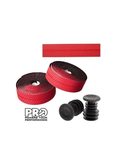 Pro Race Comfort Pu Silikon Gidon Bandı - Kırmızı Kırmıızı