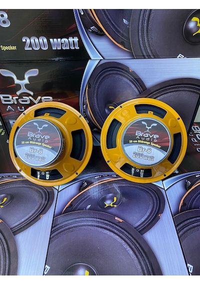 BRAVA 20CM MİDRANGE 200WAT 100 RMS 2 ADET