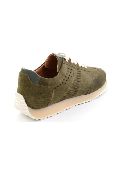 Bambi Haki Hakiki Deri Erkek Sneaker E01811042702