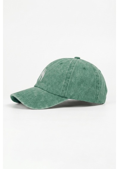 Woneagle Unisex Eskitilmiş Deniz Yeşili Minimalist Nakışlı Vintage Şapka Dad Hat Kep Yeşil Yeşil