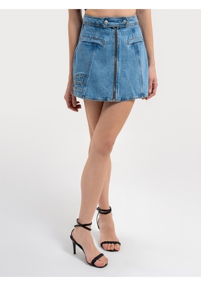 Slim Fit Kadın Etek Lacivert