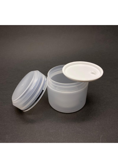 50 Ml Plastik Krem Kutusu , 50 Cc Şeffaf Renkli Kapaklı Krem Kavanozu X 3 Adet
