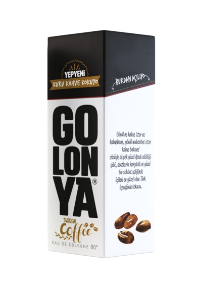 Coffee 250 Ml Cam Şişe Kuru Kahve Kokulu Kolonya 12 Adet 1 Koli