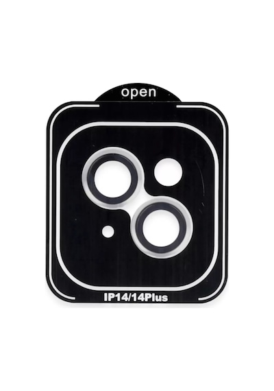 Apple iPhone Uyumlu 14 Pvd Metal Kamera Lens - Gümüş