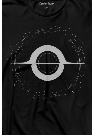Kara Delik Uzay Zaman Galaksi Karadelik Uzun Kollu Tişört Baskılı T-shirt 001