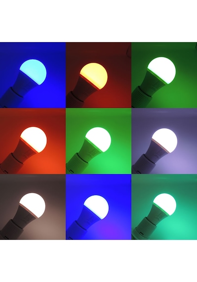 Uzaktan Kumandalı Rgb Led Ampul 10 Watt E27 Tasarruflu Animasyonl
