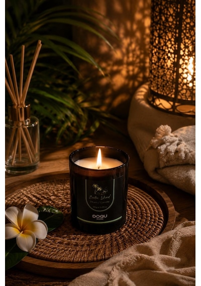 Doqu Home Exotic Island Kokulu Mum Saydam - 170 Gr 4'lü Kahverengi