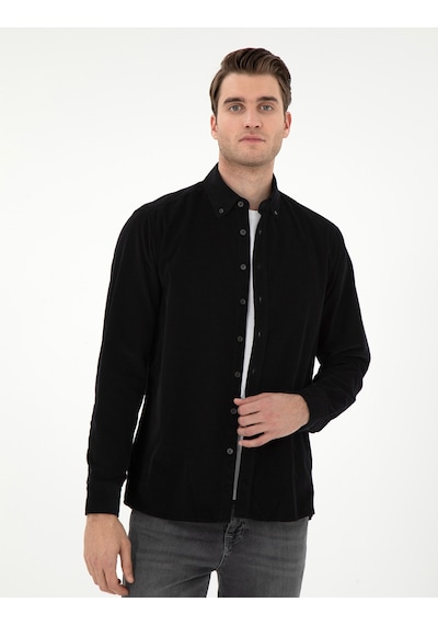 Pierre Cardin Erkek Siyah Gömlek Desenli 50292347-vr046 Siyah