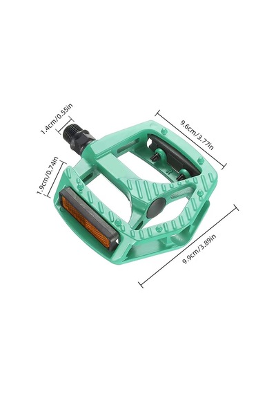 Xbyc 1809 Bilyalı Bisiklet Pedalı Mtb Alüminyum Alaşımlı Reflektörlü Pedal Cam Göbeği Renk
