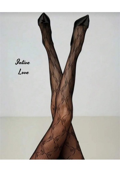 Denise Ribbon Kurdele Desenli File Modern Dantel Görünümlü Külotl Siyah