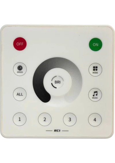 5v - 24v Rc1 Duvar Paneli 4 Bölge Dimmer Kontrol