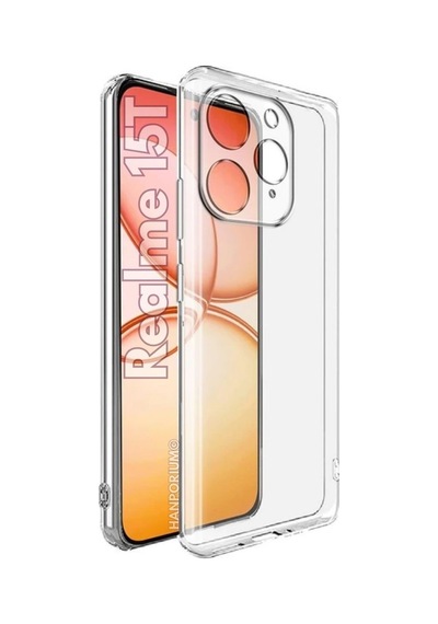 Realme 15t Uyumlu Silikon Kılıf - Pastel Renk Tonu Kamera Korumalı Esnek Kapak - Şeffaf
