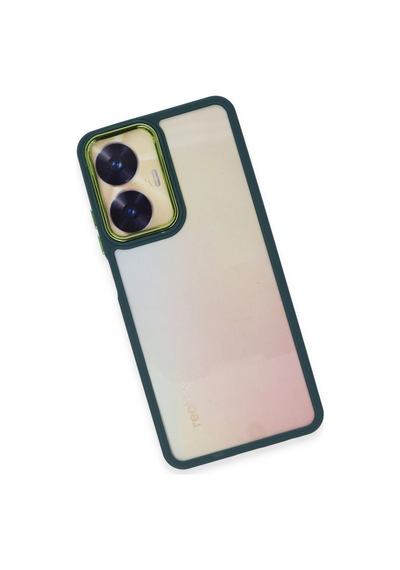 Realme C55 Kılıf Dora Kapak - Haki Yeşil -