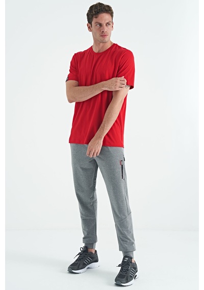 Tommy Life Kırmızı Erkek Basic Kısa Kol Standart Kalıp O Yaka T-shirt - 87911 Kırmızı