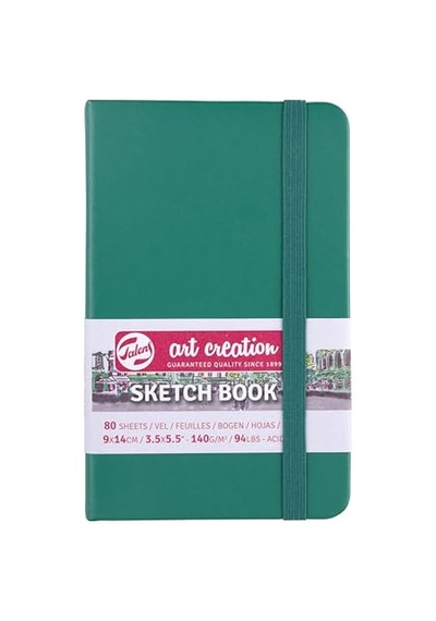 Unbekannt Talens Japan Eskiz Defteri, 80 Yaprak, 9 X 14 Cm, Orman Yeşili