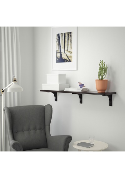 Ikea Bergshult/ramshult Duvar Rafı 120x30 Cm Kahverengi
