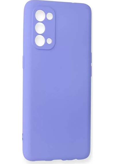 Newface Oppo Reno 5 Kılıf First Silikon - Lila