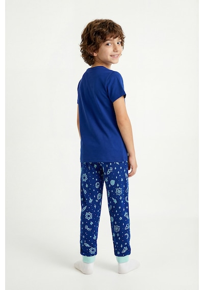 Penti - Lacivert Erkek Çocuk Cosmic Nap Pamuklu 2'li Pijama Takımı Penti - Lacivert Erkek Çocuk Cosmic Nap Pamuklu 2'li Pijama Takımı