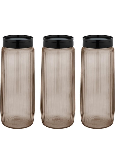 Selka Home 3'lü Signature Çizgili Kavanoz 001