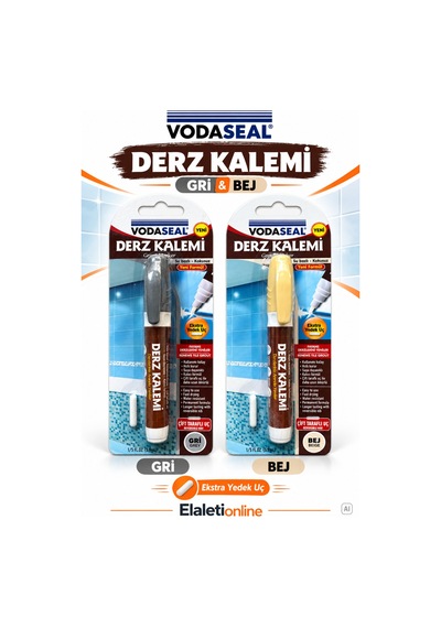 Vodaseal Derz Kalemi Seti Bej Ve Gri - 930423496