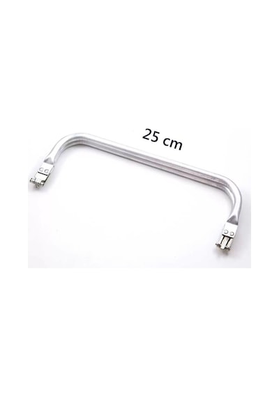 2K Gizli Metal Çanta Bursu 25 Cm - Metal Çanta Aparatı Çanta Aksesuarı Açık Ahşap