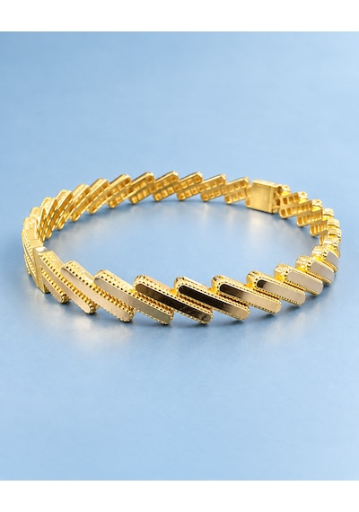 Altın "lumière" Geometrik Kelepçe Bilezik 8 Ayar - 4,60-4,80 Gr