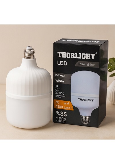 50w E27 T-şekil Beyaz Led Ampul