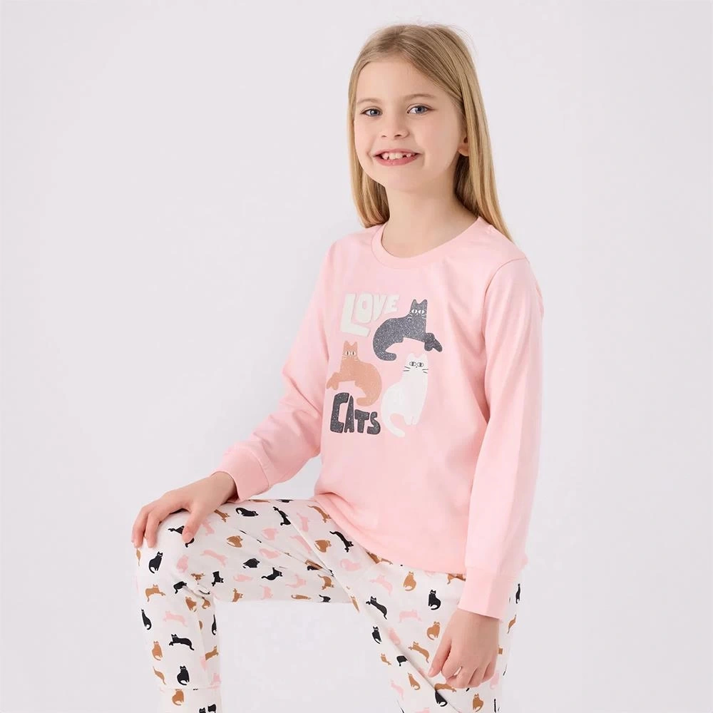 Arnetta Ar3057c Kız Çocuk Kışlık Pijama Takımı AÇIK PEMBE