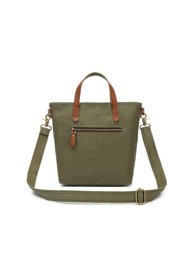 Kanvas Kumaş Kadın Çantası Elden Tutmalı Smart Bags 1328 Haki