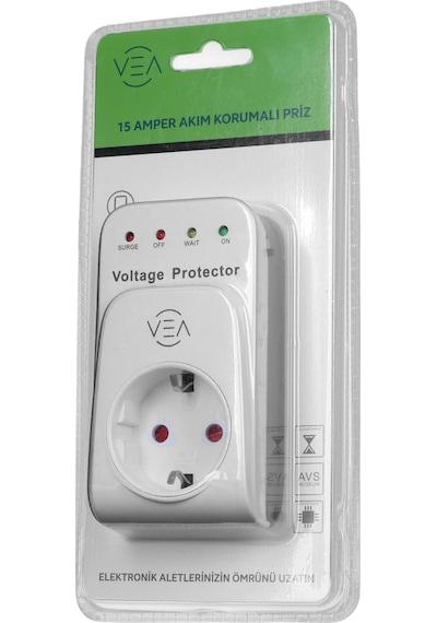 Vea Ve-25531 15a 3520w Akım Korumalı Priz Aşırı Yüksek Gerilim 0