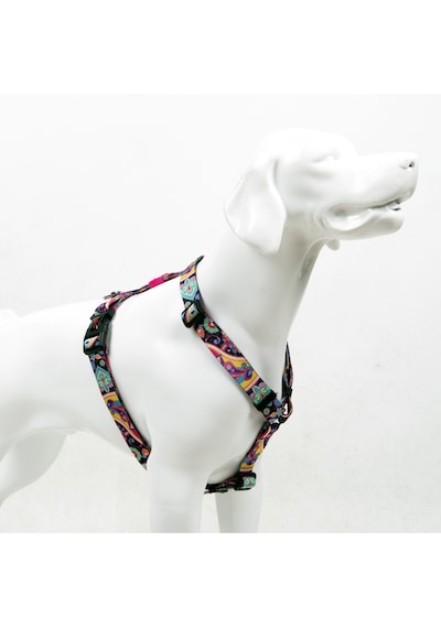Paisley H-tipi Göğüs Tasması Ayarlanabilir, Konforlu Ve Dayanıklı Desenli Köpek Tasması M
