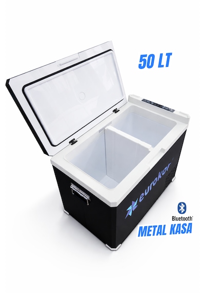 Eurokar Araç Buzdolabı 50 Lt Hacimli 12 V-24 V